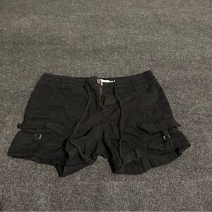 Sonoma Black Casual Tie Front Cargo Shorts Size 4 Women’s